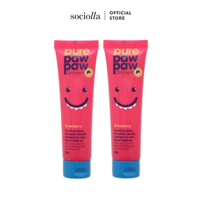 Combo 2 Kem Dưỡng Môi Cấp Ẩm Đa Năng Pure Paw Paw Ointment - Strawberry 25g