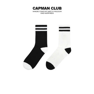 [QUÀ TẶNG KO BÁN] Tất vớ nam nữ cổ cao SPORT Capman Club, tất vải thấm hút, chống hôi chân
