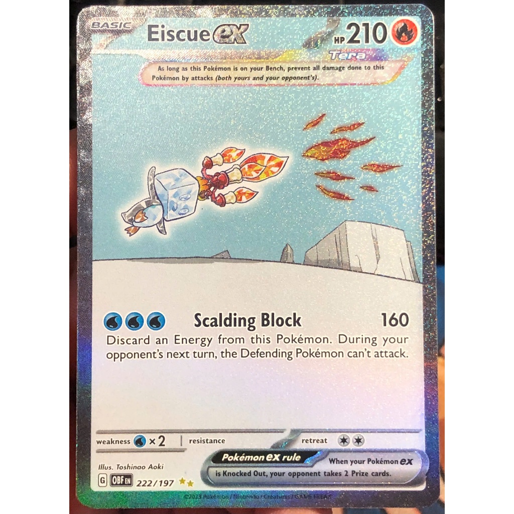 [KW2 Pokemon] [EN] Thẻ Eiscue ex - 222/197 - Special Illustration Rare