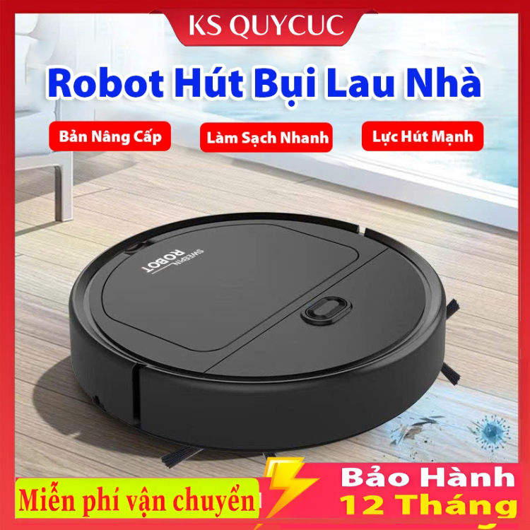 Robot Hút Bụi Lau Nhà Thông Minh, Robot Hút Bụi Đa Năng Làm Sạch Mọi Ngóc Ngách Trong Ngôi Nhà Bạn...