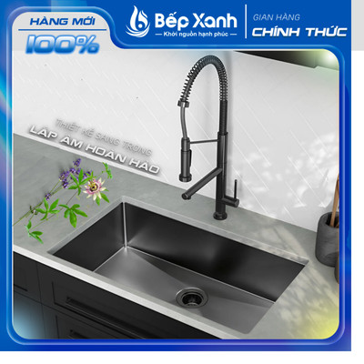 [FREESHIP HCM] Chậu Rửa Chén 1 hộc Ecalite ESL-7845OVD -Inox 304, siêu đẹp, chất lượng cao