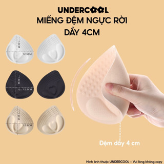 Đôi Đệm Mút Áo Bra UNDERCOOL Hình Tim Dày 4cm Nâng Độn Ngực Cúp Tròn Căng Tròn Tự Nhiên – Mút Lót Áo Ngực DT28