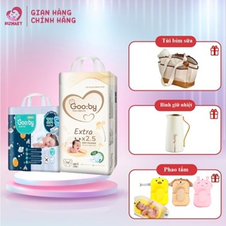 Combo 3 bịch Tã bỉm quần dán Gooby Siêu mỏng mềm mại, chống tràn, an toàn, siêu thấm hút size NB S M L XL XXL 3XL