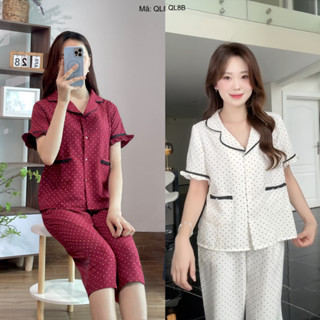 Bộ cọc tay hè, pijama nhà Lila áo quần có túi cao cấp mềm mịn, mát khi mặc