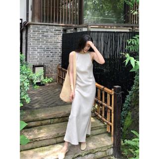 Juli Dress1 -|BEELY| Đầm Linen cổ yếm
