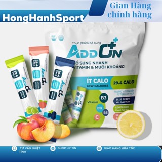 Addon Combo5 vị tổng hợp 15 gói tặng 1gói 15 Bột điện giải thể thể thao bù nước bù điện giải bổ sung chất muối khoáng,.