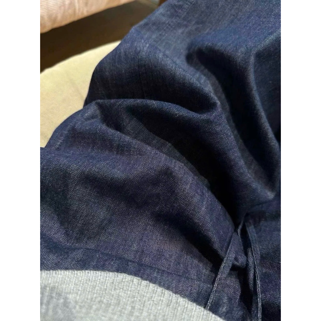 (Hàng QC L1) Quần jean xanh đậm Hari ống suông rộng dáng đứng phom rộng Q2117 | BigBuy360 - bigbuy360.vn