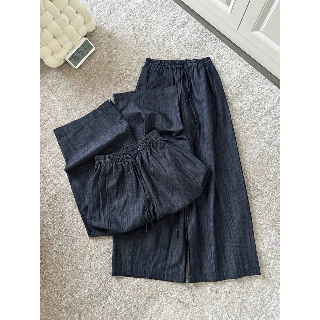 (Hàng QC L1) Quần jean xanh đậm Hari ống suông rộng dáng đứng phom rộng Q2117 | BigBuy360 - bigbuy360.vn