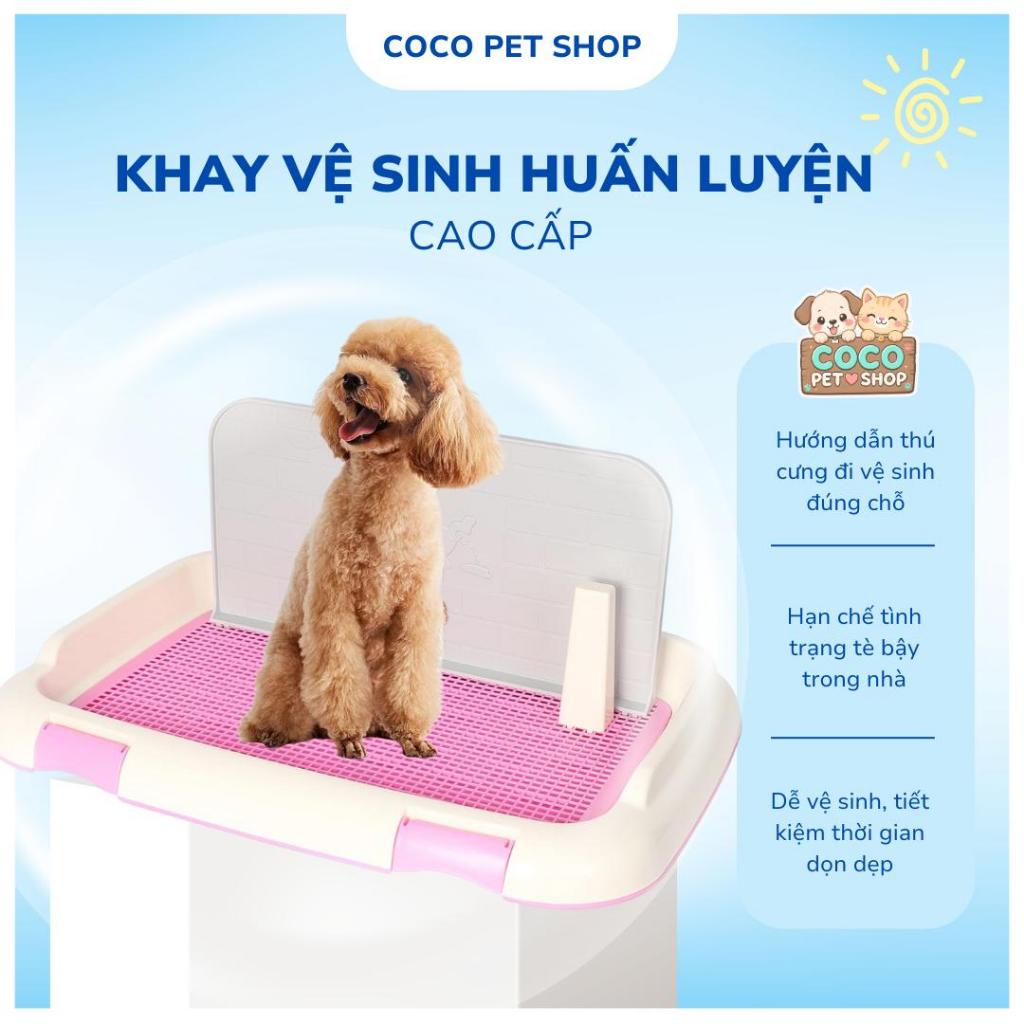Khay Vệ Sinh Cho Chó – Khay Huấn Luyện Chó Đi Vệ Sinh Đúng Chỗ, Chống Tràn, Dễ Vệ Sinh, Cao Cấp