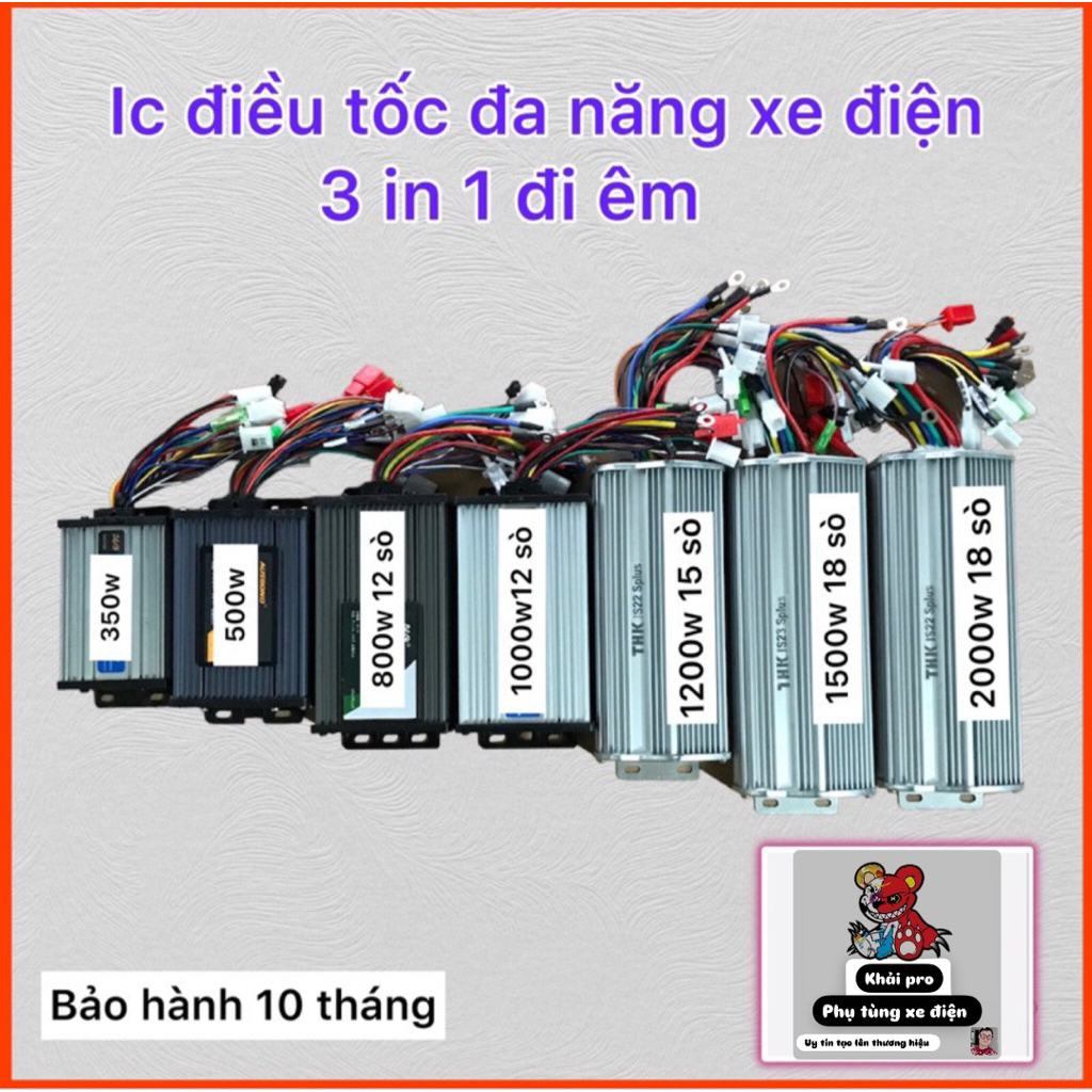 Ic điều tốc xe điện, ic đa năng 350w, 500w, 800w, 1000w, 1200w, 1500w, 2000w chạy êm