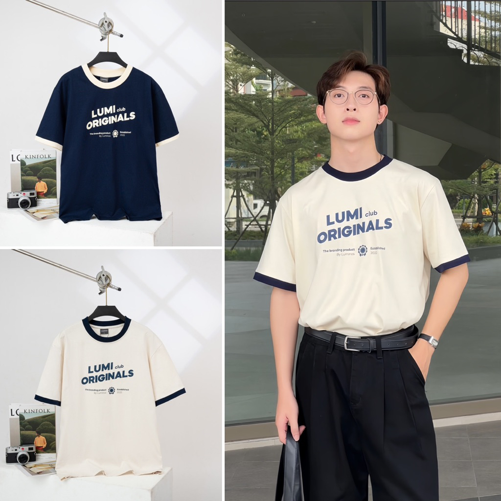 Áo Phông Oversize Lumi Original - Áo Phông Dáng Rộng Unisex Vải Thun 100% Cotton - Brand Luminos