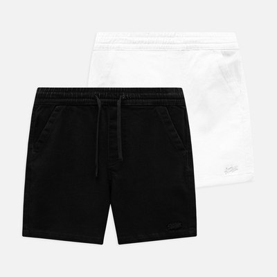  Quần Short Nam Relaxed Black White Passion, Chất Vải Jean Cotton Thoải Mái,QS0113, SOME HOW STORE
