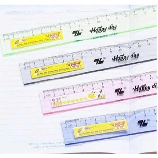 COMBO 2 CÂY Thước mica cứng 20cm 30cm