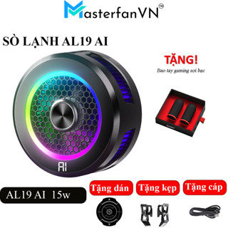 Quạt tản nhiệt điện thoại từ tính sò lạnh AL19 AI - Bản nâng cấp của AL02, AL11 Pro có hiển thị nhiệt độ