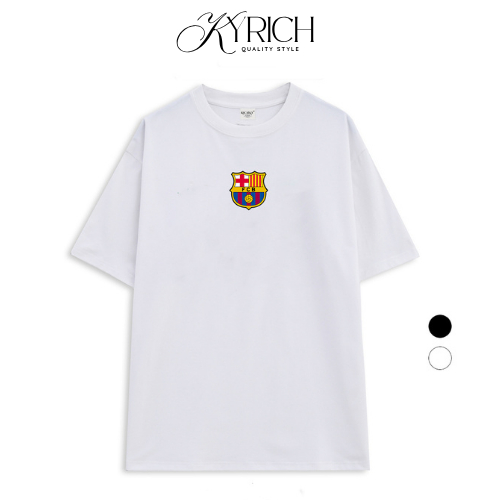 Áo Thun Kyrich Premium Tee Logo Mid Câu Lạc Bộ Bóng Đá Fc Barcelona La Liga