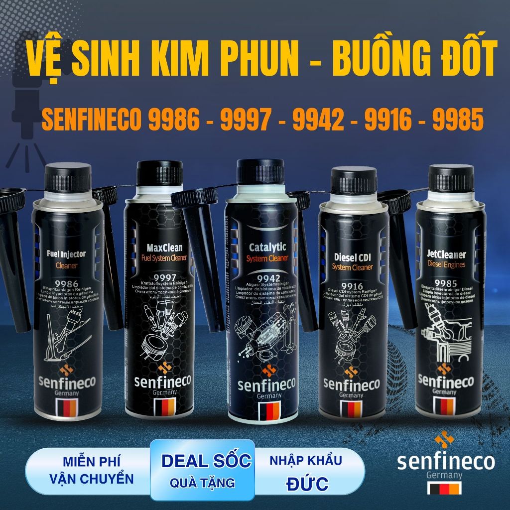 Vệ Sinh Kim Phun Buồng Đốt Senfineco 9997/9986/9985/9942/9926/9916 Nhập Khẩu Đức