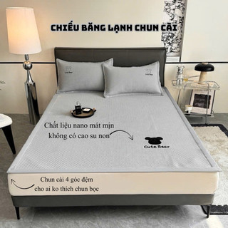  Chiếu băng lạnh hoạ tiết chun cài Suhali chiếu điều hoà băng lạnh mát mẻ êm ái 