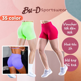 Quần Thể Thao Nữ, Quần Ngắn Tập Gym Yoga Nữ Chun Mông Dệt Kim Cao Cấp Co Giãn Thấm Hút Tốt (mã IMPACT ngắn màu mới)