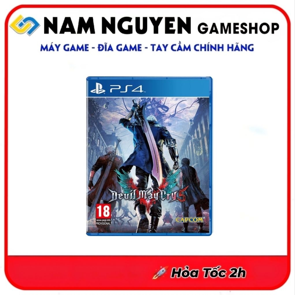 Đĩa Game PS4 | Devil May Cry 5 (Game Đi Cảnh Chặt Chém) DMC5