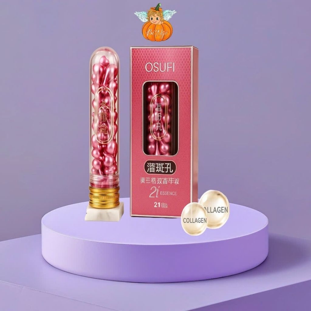 Viên Tinh Chất Serum Osufi Cô Đặc Giúp Da Căng Bóng, Trắng Sáng, Đều Màu, Mờ Đốm Nâu - 21 viên/ hộp