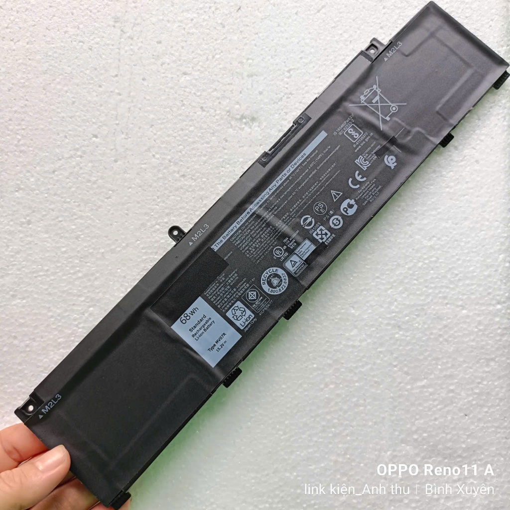 Pin Laptop Dell MV07R G3 G5 3500 3590 5500 5505 – Dung lượng 68Wh, Cell ZIN Bền Bỉ