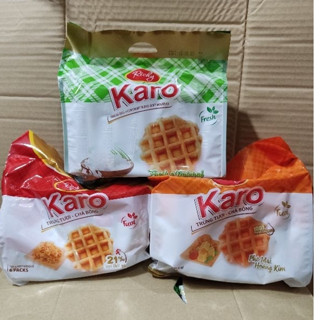 Bánh trứng tươi chà bông Karo/ karo vị trứng sữa nguyên bản 132g