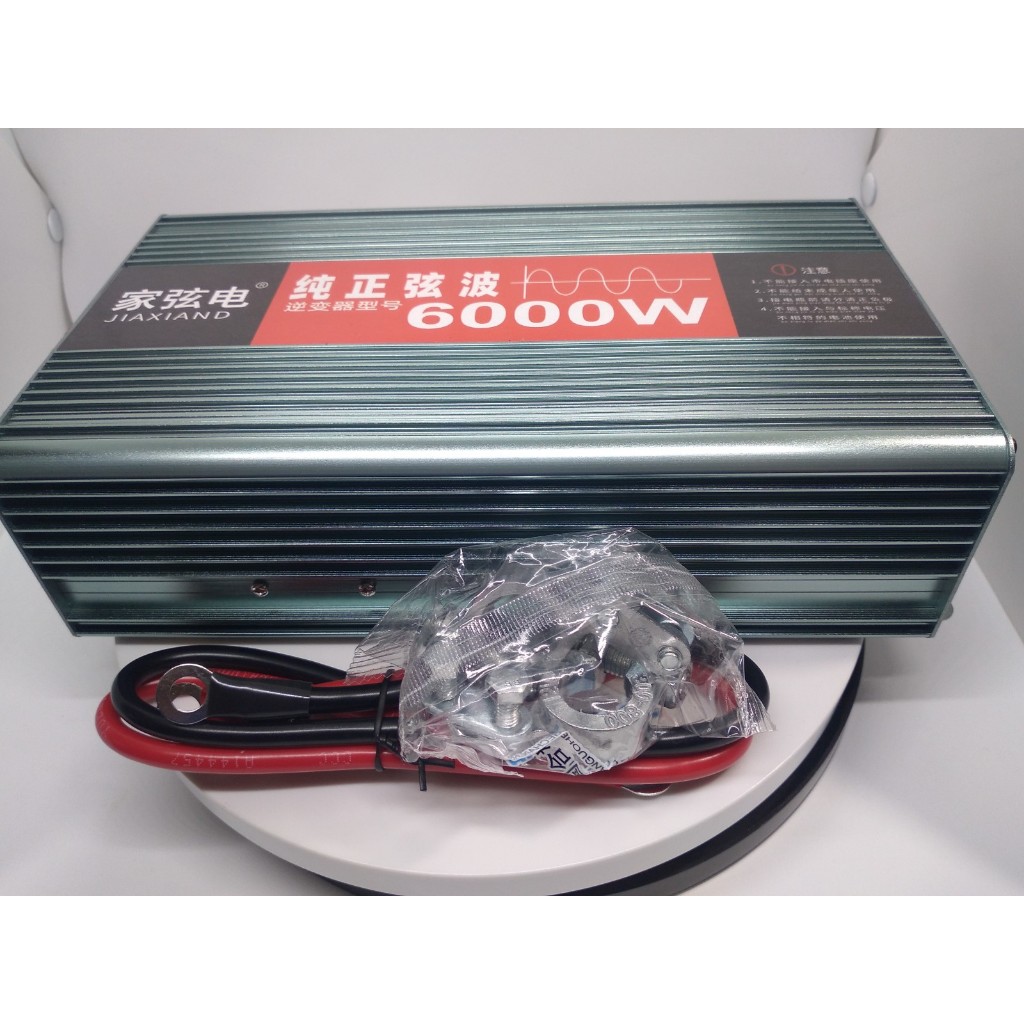 Kich điện Inverter Sin chuẩn 6000W Bộ chuyển đổi nguồn 24v lên 220v 6000w Sóng Sin chuẩn