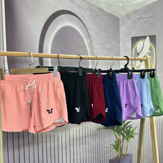 Quần Short Thể Thao Nữ MILAVY 2 Lớp Khoá Túi Vải Dù Nhẹ Mát Tập Gym, Chạy Bộ, Aerobic, Pickleball - QN07