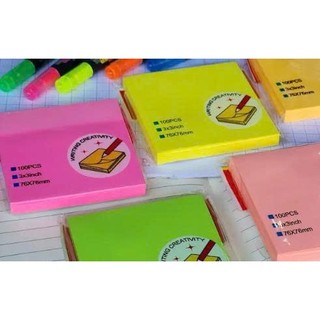 Giấy note dạ quang neon 3x2 3x3 3x4 3x5