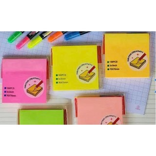 Giấy note dạ quang neon 3x2 3x3 3x4 3x5