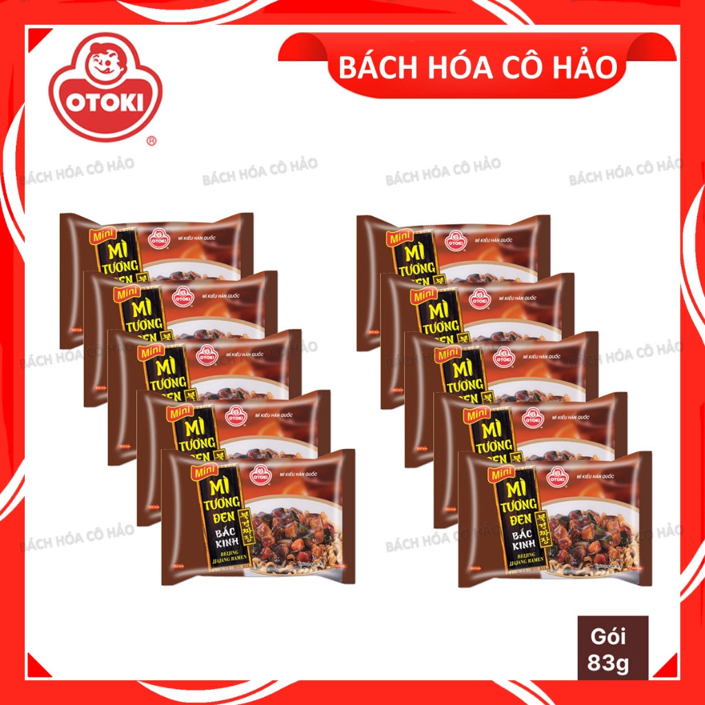 COMBO 10 GÓI MÌ TƯƠNG ĐEN BẮC KINH BEIJING JJAJANG RAMEN OTOKI 83 GRAM