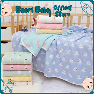  Chăn đắp khăn tắm xô cotton cao cấp 6 lớp mềm mịn cho bé 90x110cm - Vải muslin cotton an toàn đường may tinh tế 
