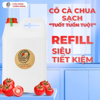    10L   Refill Nước Lau Đa Năng Sinh Học Cô Cà Chua Sạch Tuốt Yêu Nước Đánh Bay Dầu Mỡ Nhà Bếp Hương Quế YN 