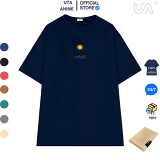 áo thun local brand uta anime mặt trời mini size áo thun nữ thời trang ovesize