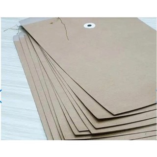 10_CÁI_BÌ_ A4_CỘT_DÂY giấy kraft xi măng có đáy rộng cột dây