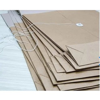 10_CÁI_BÌ_ A4_CỘT_DÂY giấy kraft xi măng có đáy rộng cột dây