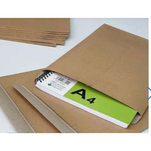 COMBO 10 CÁI Bao bì thư giấy kraft xi măng A4 không cột dây