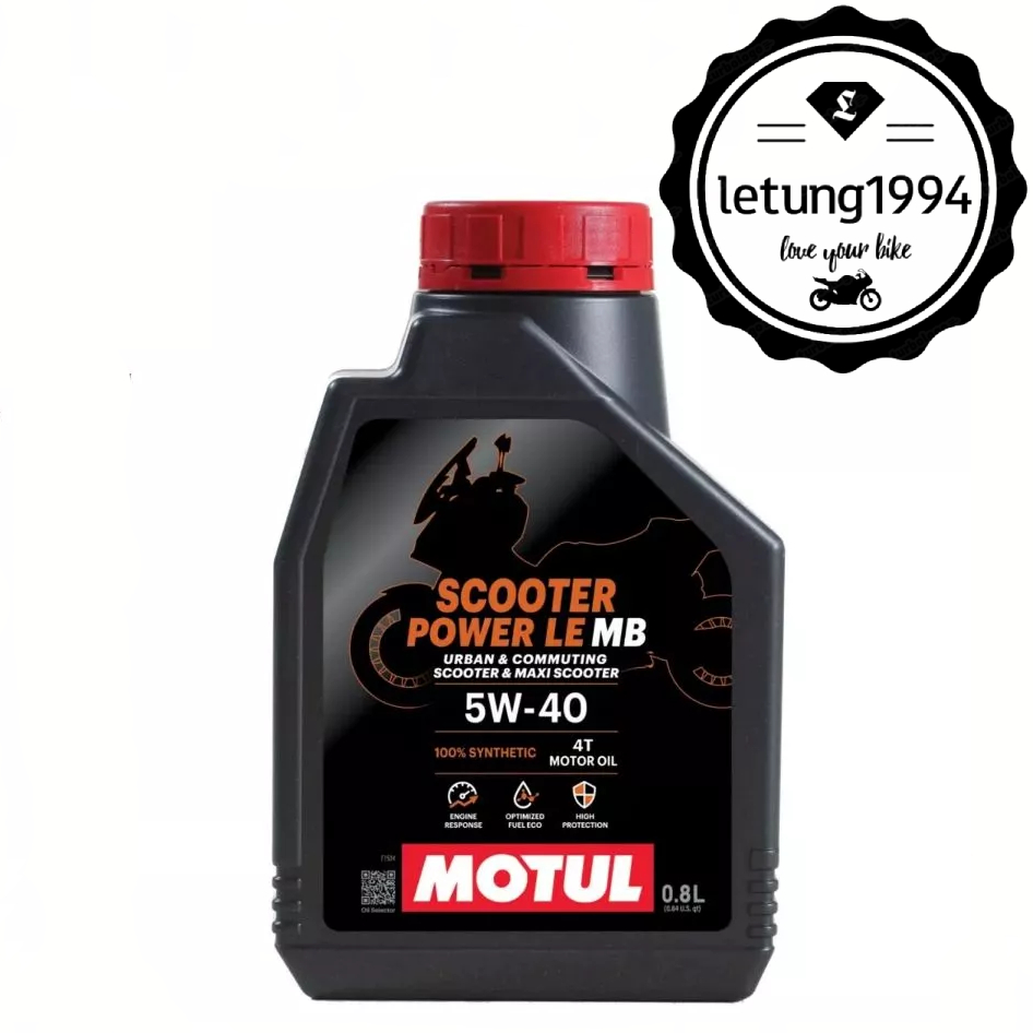 Nhớt MOTUL tổng hợp 100% xe tay ga - MOTUL SCOOTER POWER LE 5W40 Chính hãng