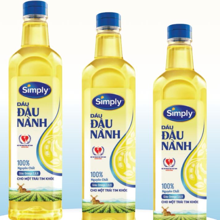 Dầu Ăn Đậu Nành Simply 1L / Mezan Gold 1L – Dầu Đậu Nành Tinh Lọc Cao Cấp, An Toàn Cho Gia Đình