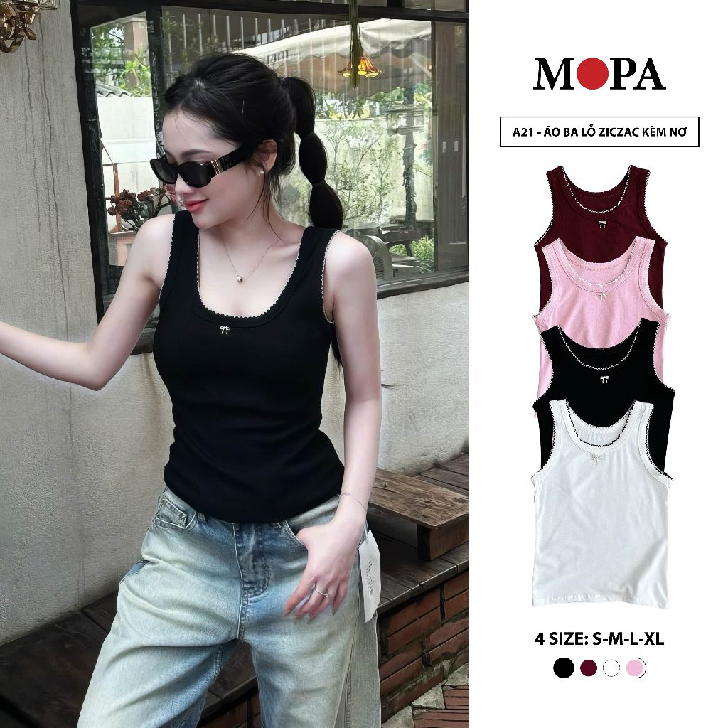 Áo thun ba lỗ, Áo ba lỗ nữ cotton mềm mịn A21