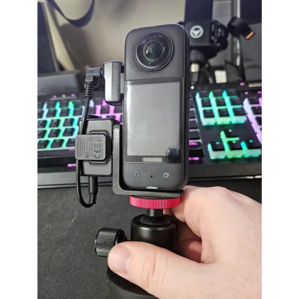 Ngàm gắn DJi Mic Mini - Mic 1 - Mic 2 (RX) cho Insta360 X2 - X3 - X4 - X5