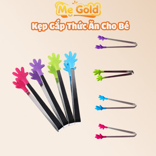 Kìm Kẹp Gắp Thức Ăn Cho Bé Nhiều Hình Đáng Yêu Bọc Silicon, Kìm Kẹp Gắp Đa Năng Tiện Lợi