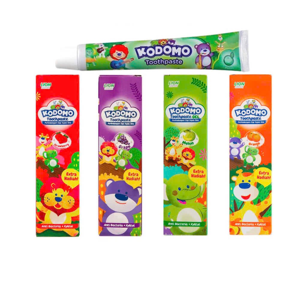 Kem Đánh Răng Trẻ Em Kodomo Kem Đánh Răng Cho Bé Nuốt Được Hàng Chinh Hãng Trọng Lượng 45gr