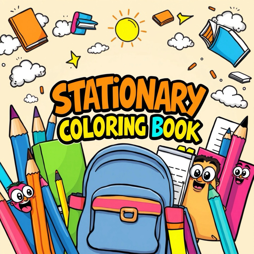 CB69 Stationary Dụng Cụ Học Tập (Đóng quyển lò xo, giấy 180gsm) - Set 20 tranh tô màu A4 A5 Acrylic,