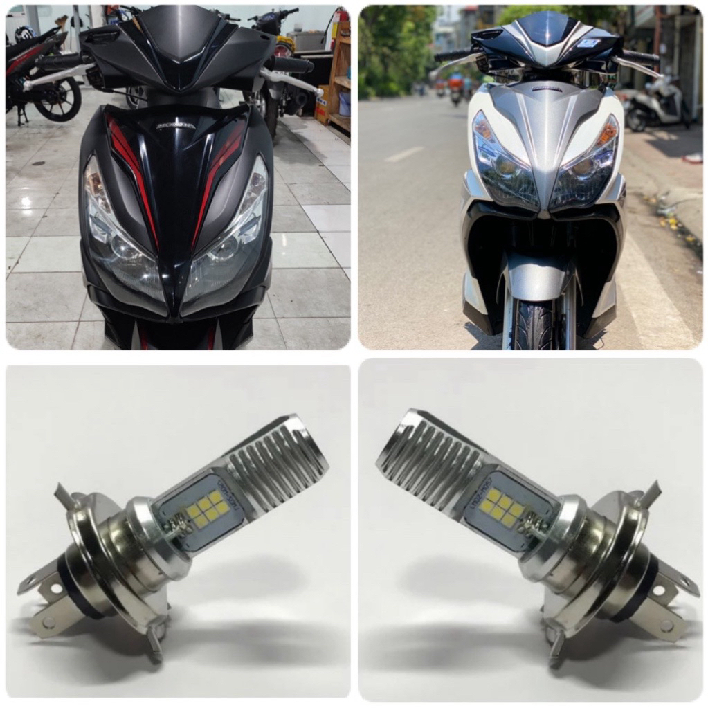 ĐÈN PHA LED SÁNG TRẮNG CHO AIR BLADE 2013/2014/2015 (125cc) - bộ 2 bóng