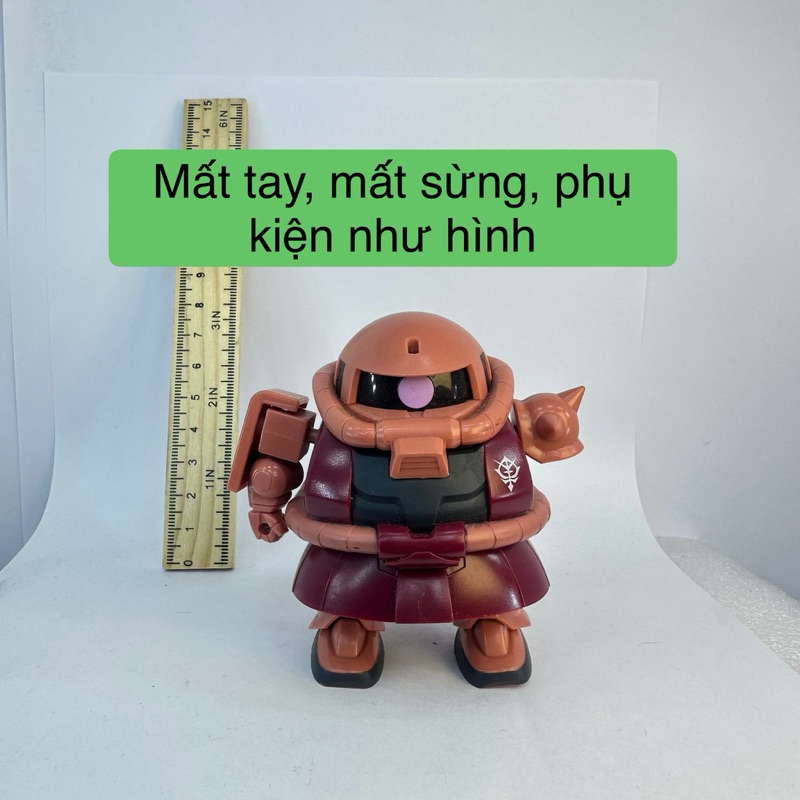Mô hình zaku gundam exceed model SD-MS02 không hộp mất sừng mất tay