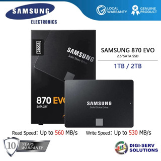 Samsung 870 EVO 500GB / 1TB / 2TB SSD 2.5 "SATA 3 ổ đĩa trạng thái rắn nội bộ với bảo hành 5 năm