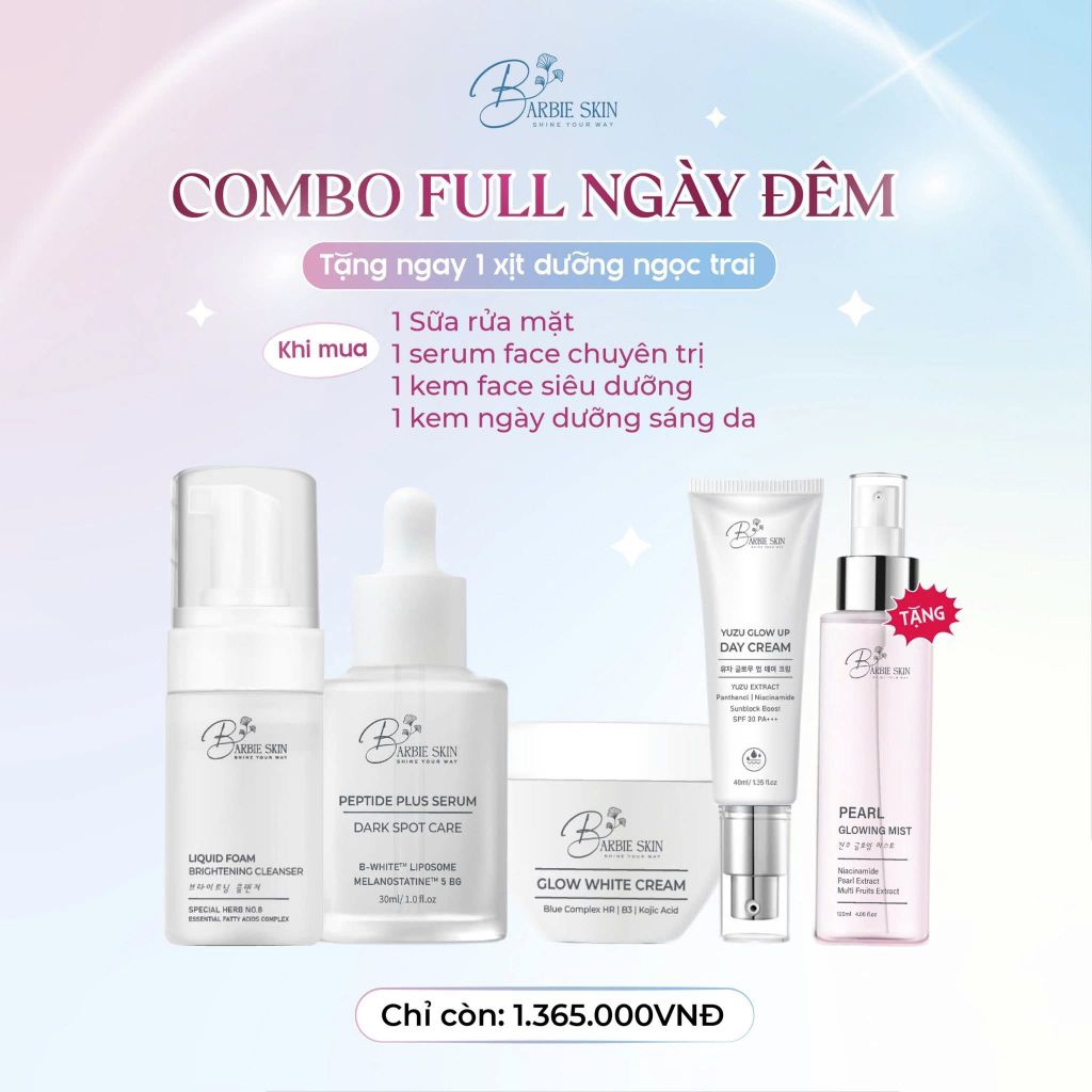 Combo Kem Dưỡng Ngày, Đêm Babie Skin Hàn Quốc