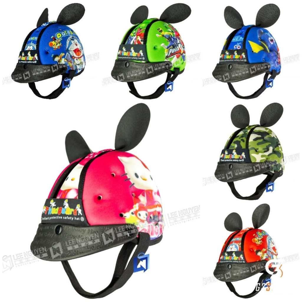 Mũ Bảo Hiểm An Toàn Cho Bé 06 Đến 24 Tháng Tuổi Tập Đi Tập Bò Chống Va Đập Khi Ngã