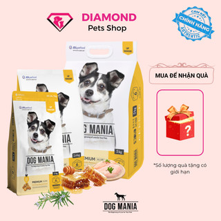   Túi zip tiện lợi  THỨC ĂN HẠT CHO CHÓ MỌI LỨA TUỔI DOG MANIA PREMIUM  1KG 2.4KG 5KG  